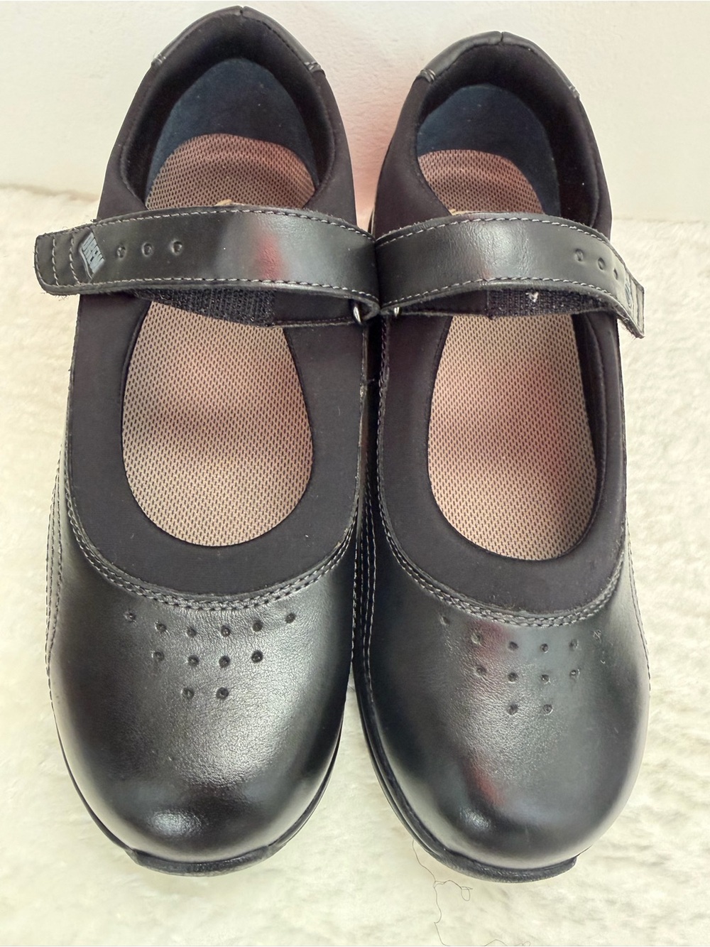 DREW Black Leather Rosemary Mary Jane Comfort Sneaker Shoes - Size 7.5 - EUC - Picture 4 of 8